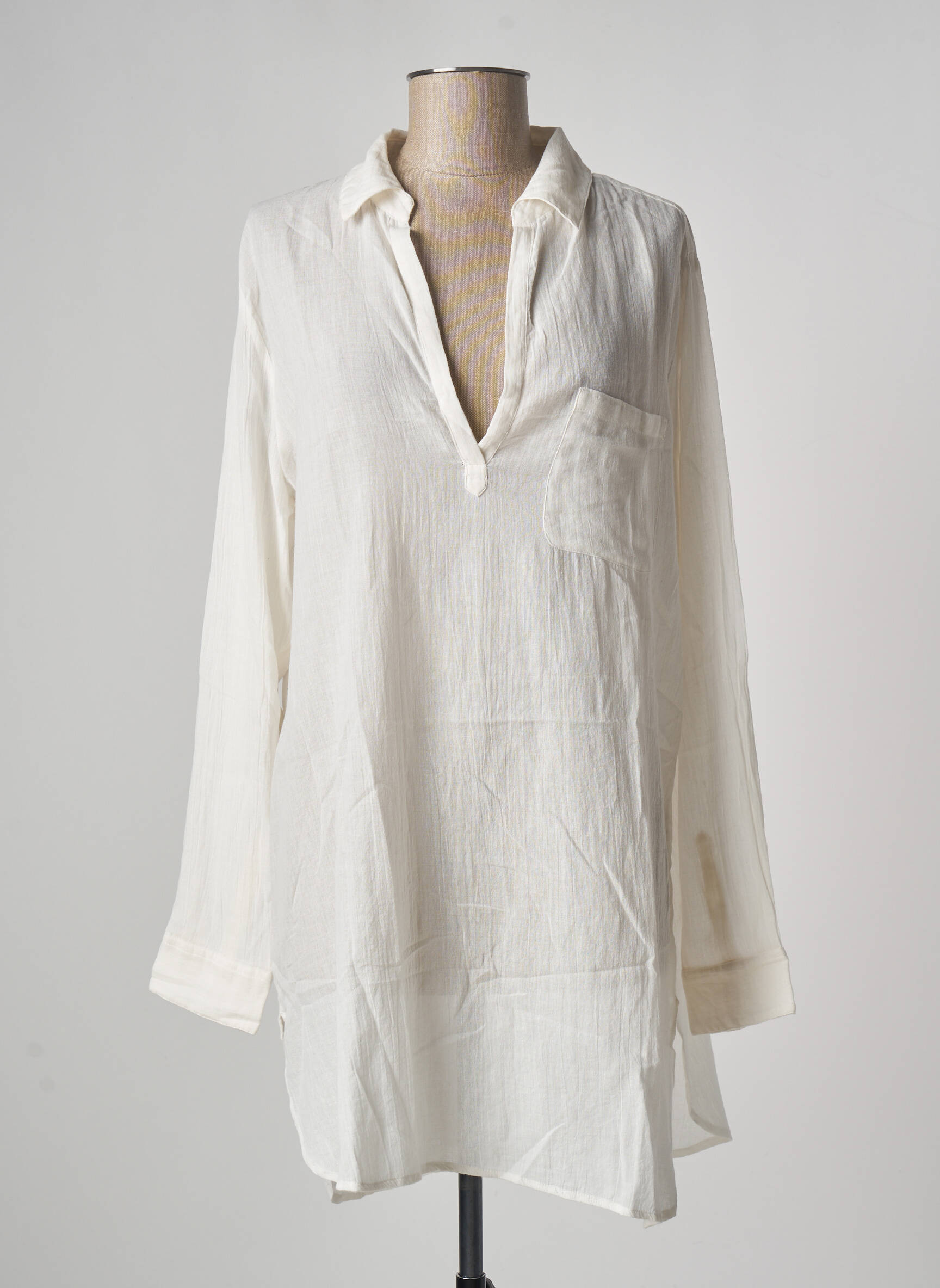 School Rag Tuniquemanchelongue Femme couleur blanc