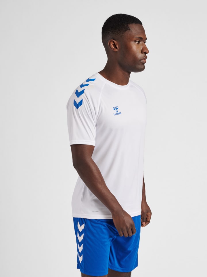 Hummel Hummel T-Shirt Hmlcore Erwachsene in WHITE/TRUE BLUE günstig kaufen