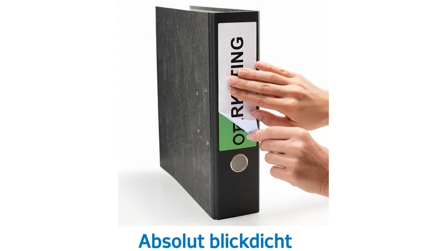 HERMA Ordneretiketten A4 für breite Ordner weiss