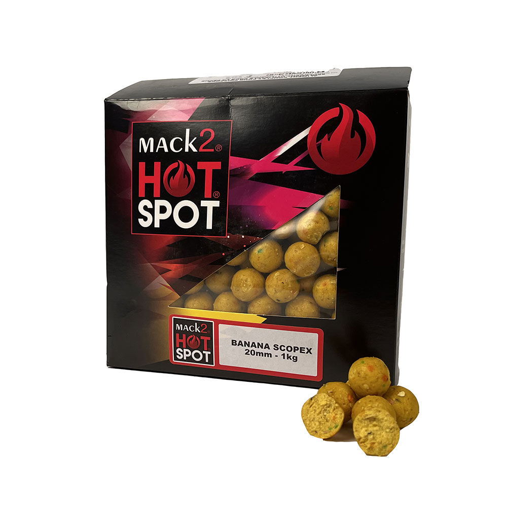 Mack2 Scopex Boilies za ribe z bananami in krapi 1 kg