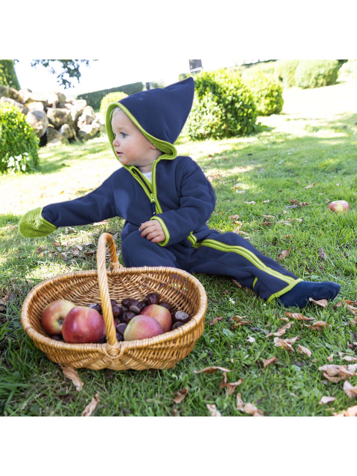 Kuschelfleece Overall, marine