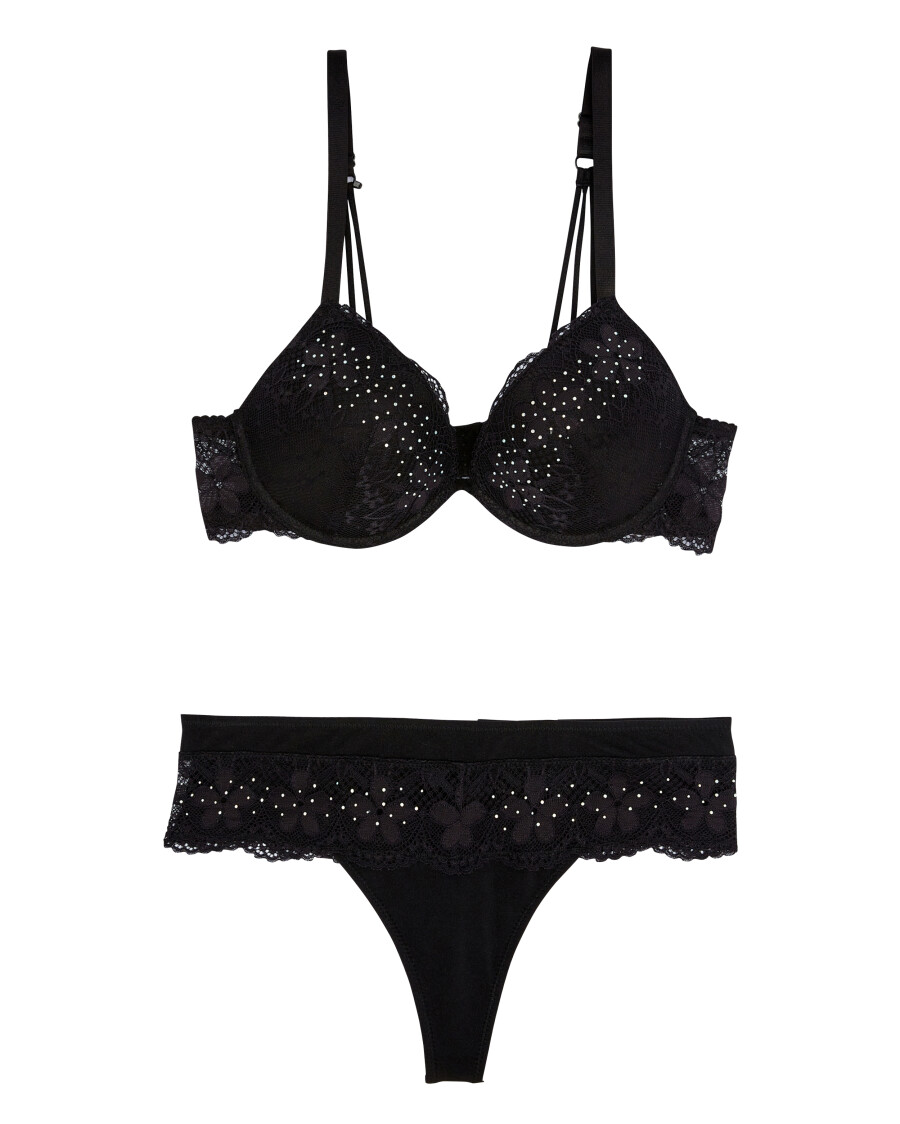 Push-up-BH + String mit Spitze
