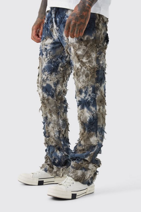 Slim-Fit Camouflage Cargo-Hose