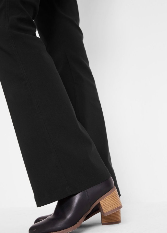 Bengalin-Stretch-Hose mit verstellbarem Bund, Flared