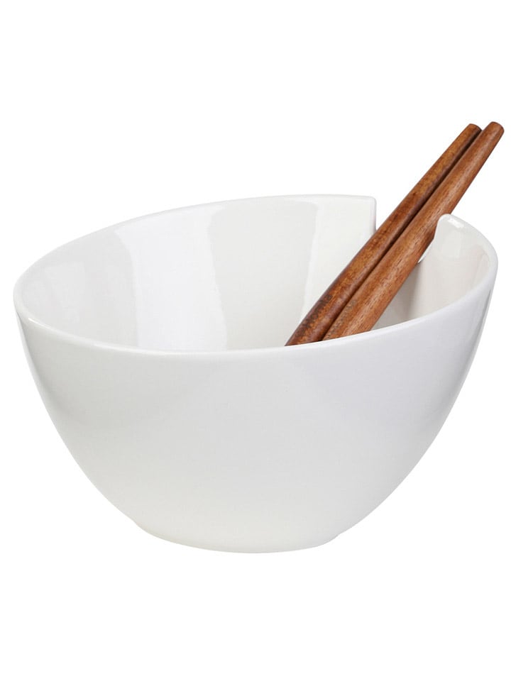 Homla 3tlg. Salat-Servierset ''Mooka'' in Weiß - Ø 24 cm günstig kaufen onesize