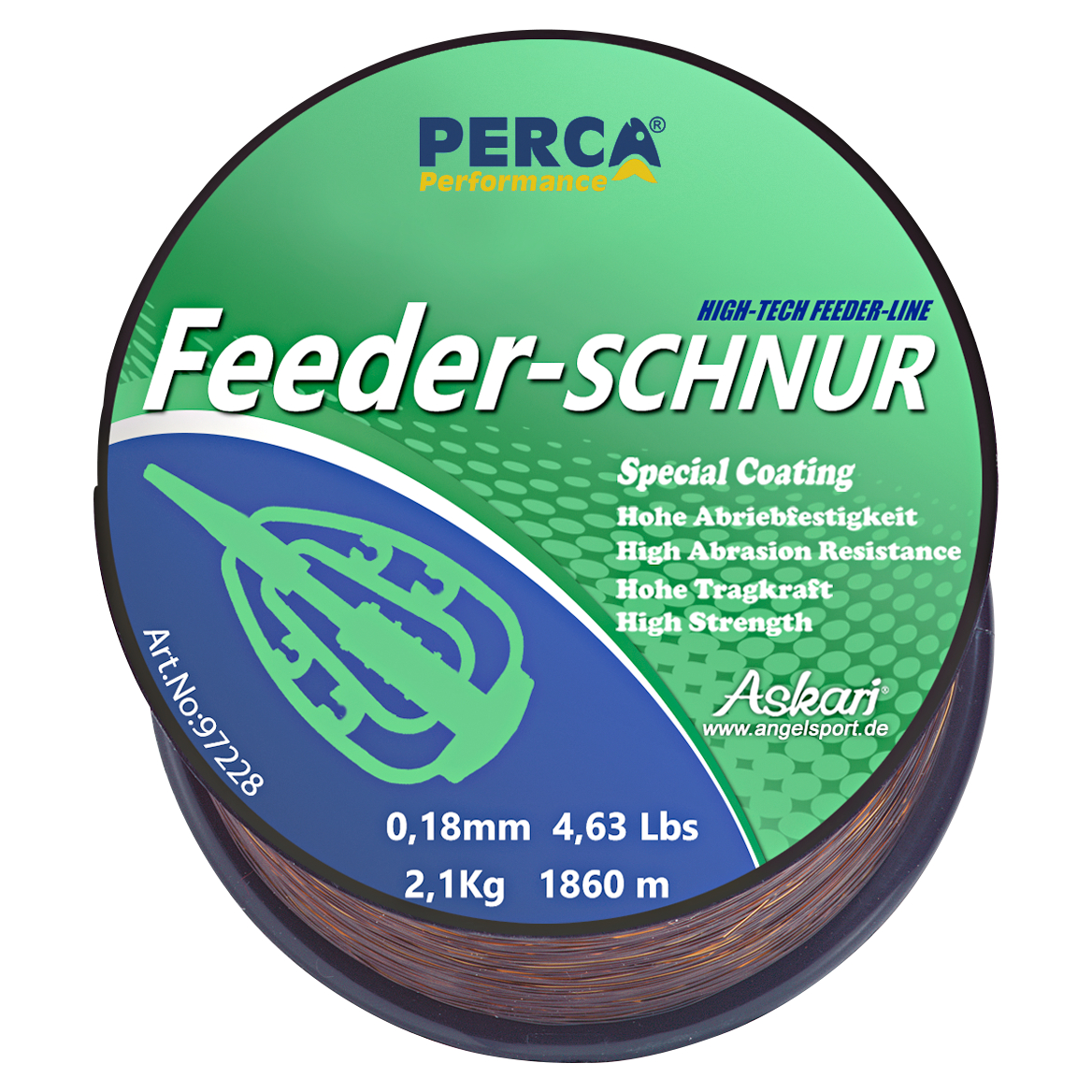 Perca Performance Feederschnur Performance (braun)