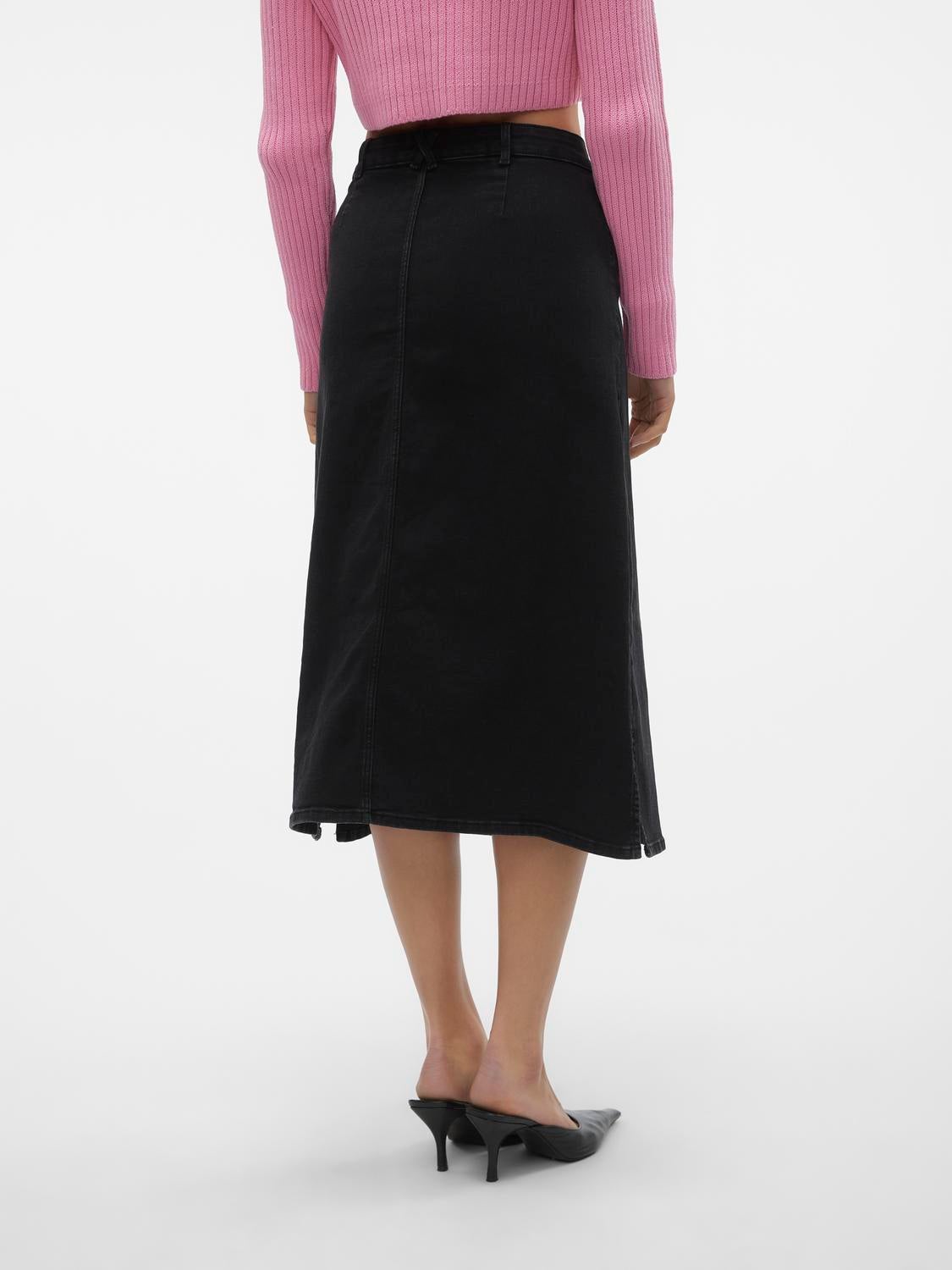 VMNELLY Hohe Taille Langer Rock