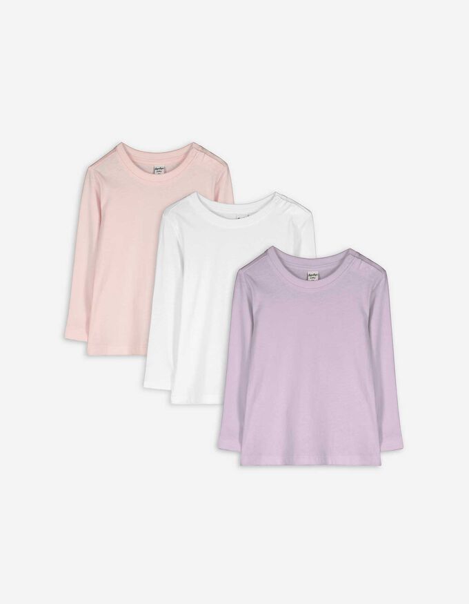 Langarmshirt - 3er-Pack