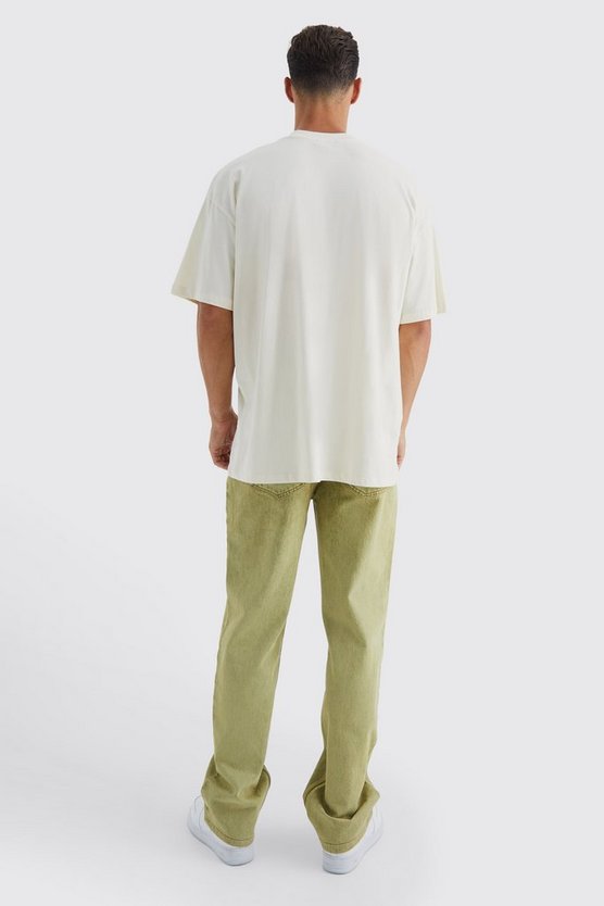 Tall lockere Jeans mit Acid-Waschung