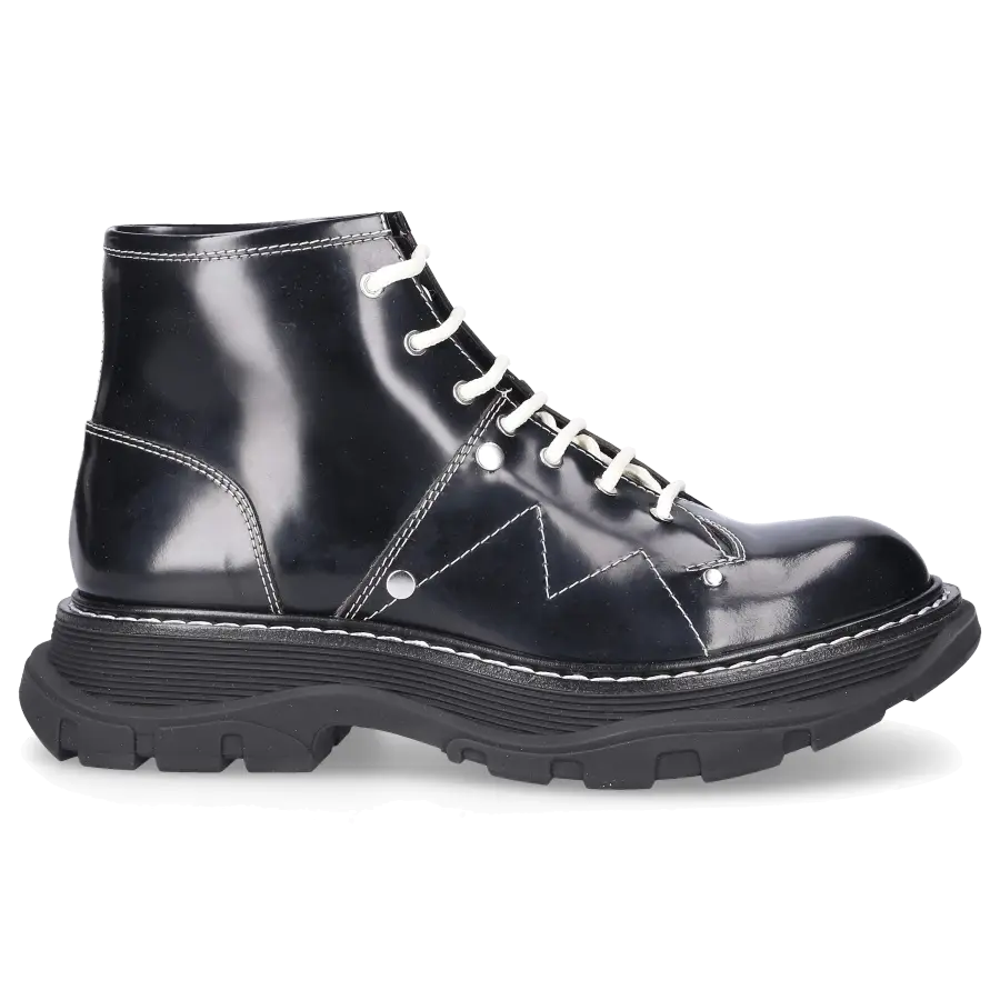 Alexander McQueen - Stiefeletten Kalbsleder - schwarz