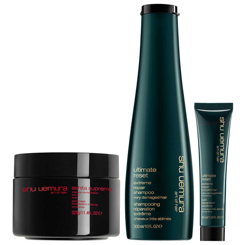 Shu Uemura Kopfhaut Pflege Duo mit Scrub