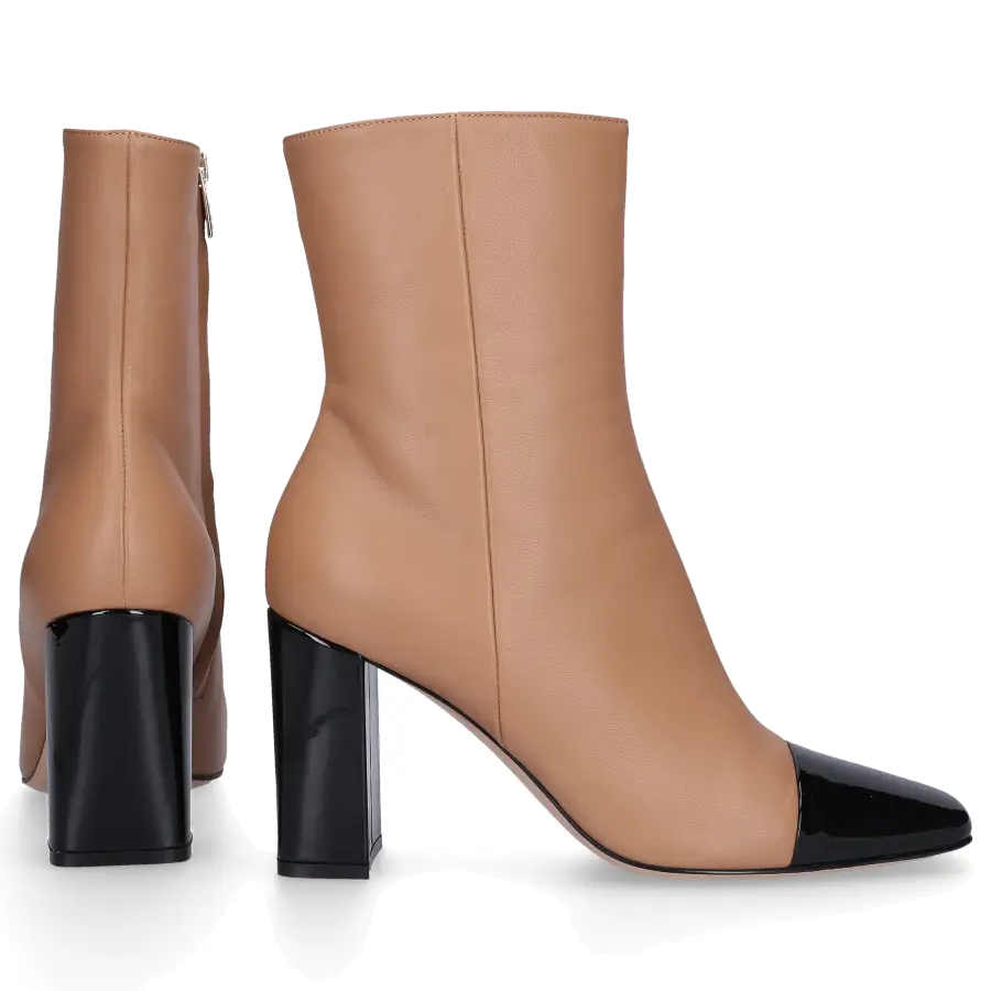 Gianvito Rossi - Stiefeletten LOGAN 85 Nappaleder - beige