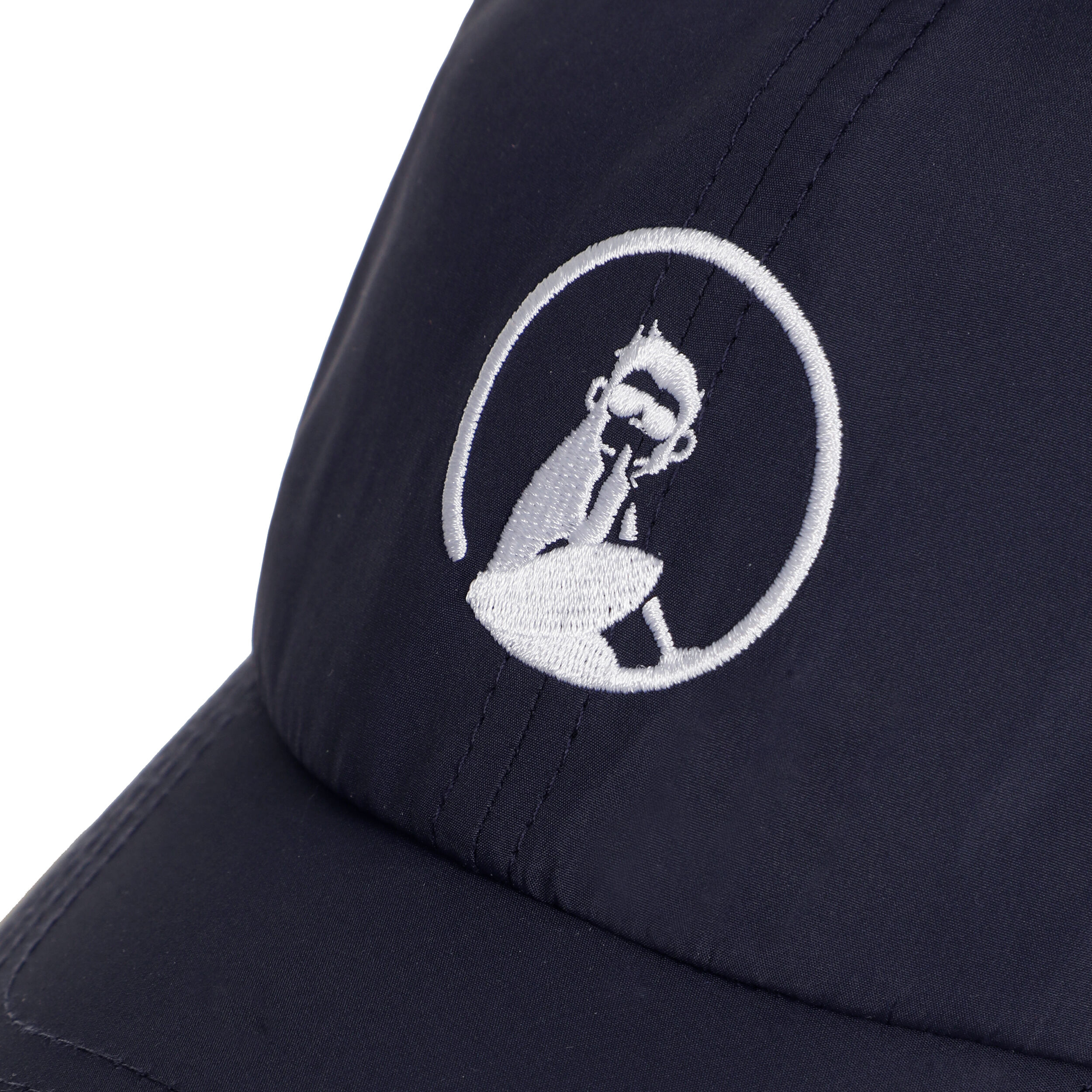 Court Cap - Dunkelblau, Weiß