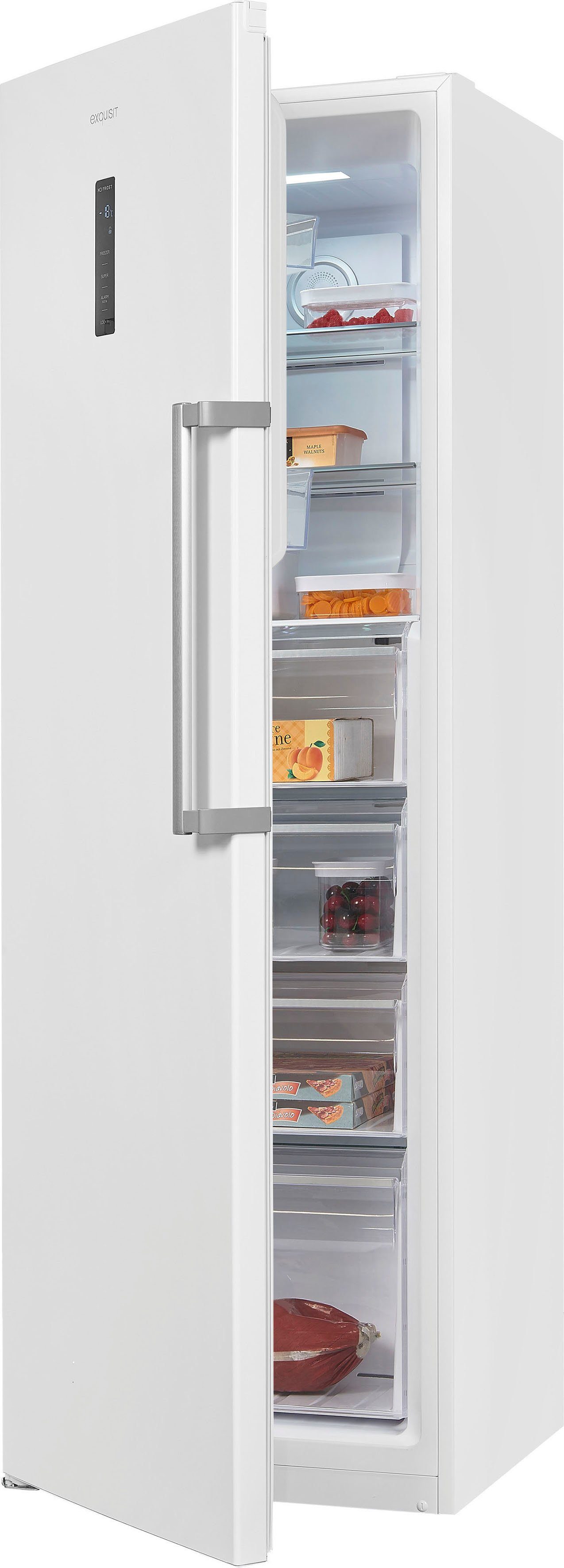 exquisit Gefrierschrank GS295-NF-H-040D, 185 cm hoch, 60 cm breit