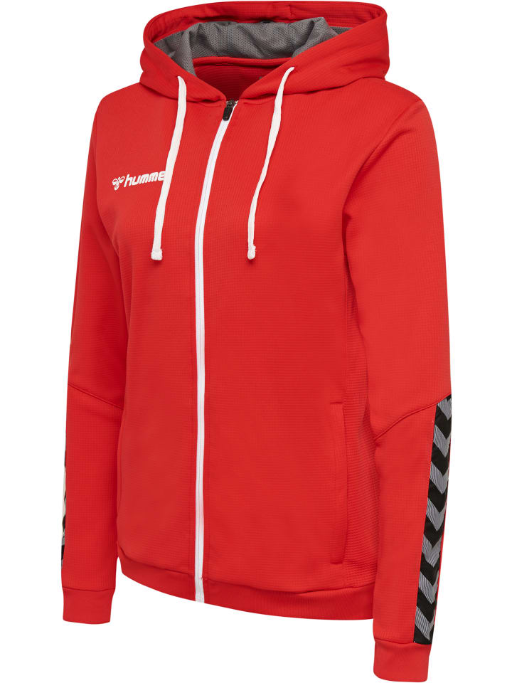 Hummel Hummel Reißverschluss Kapuzenpullover Hmlauthentic Damen in TRUE RED günstig kaufen XS