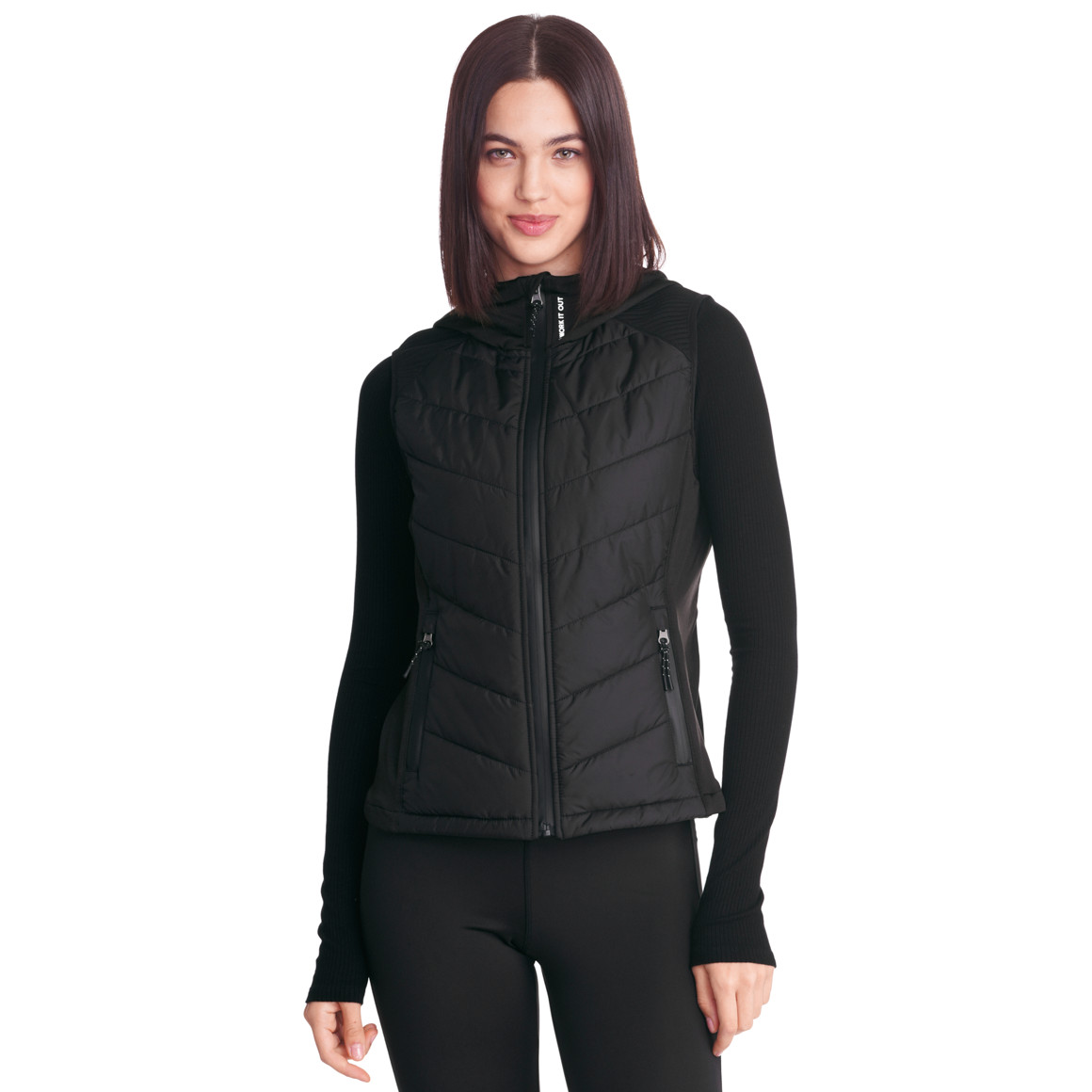 Damen Sport-Weste mit Kapuze