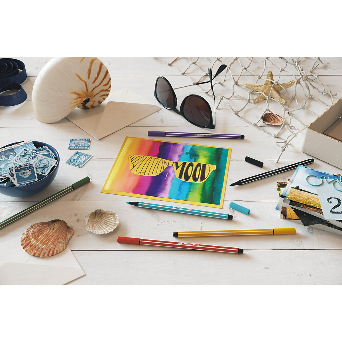 Premium-Filzstifte Pen 68 Pastell, 8 Farben