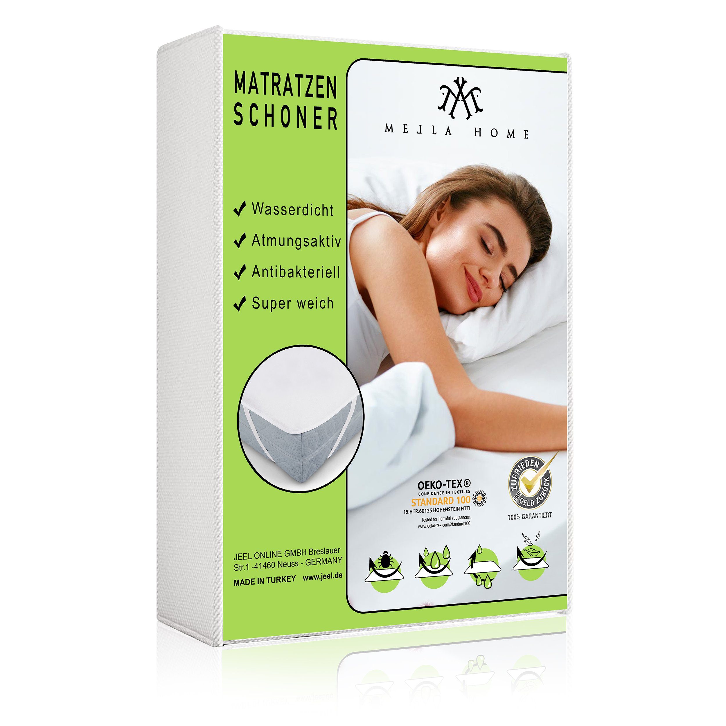 Matratzenschoner Matratzenschoner, wasserdichte Matratzenauflage Mella Home, 60x120