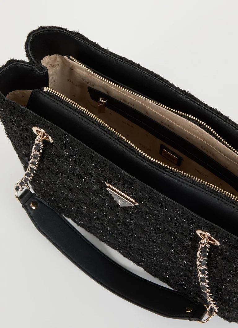 GUESS Giully Suuri tweed-olkalaukku
