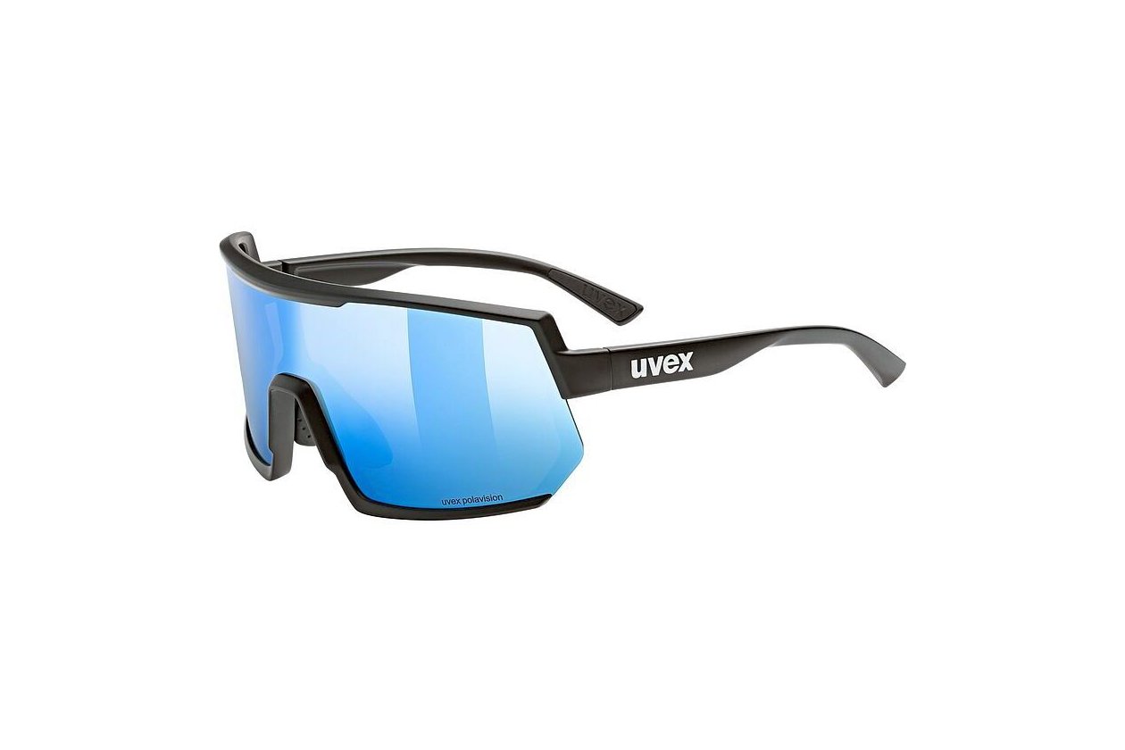 Uvex Sportstyle 235 P Black Matt / Mirror Blue