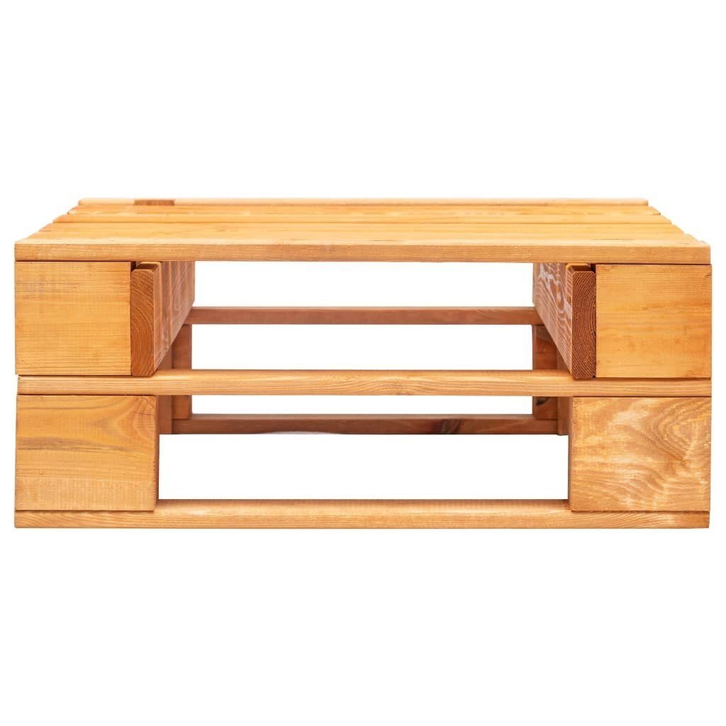 möbelando Gartenlounge-Hocker Astrid (LxBxH: 60x60x25 cm), aus Kiefer in Honigbraun