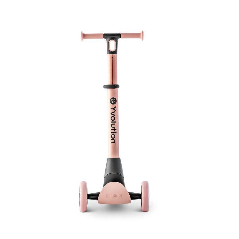Trottinette 3 roues Yglider rose Yvolution