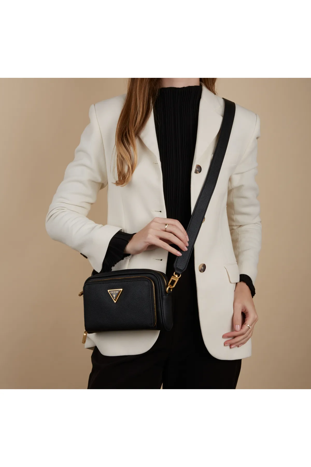 Guess  Cosette Damen Umhängetasche Schwarz Hwva92-22140-bla