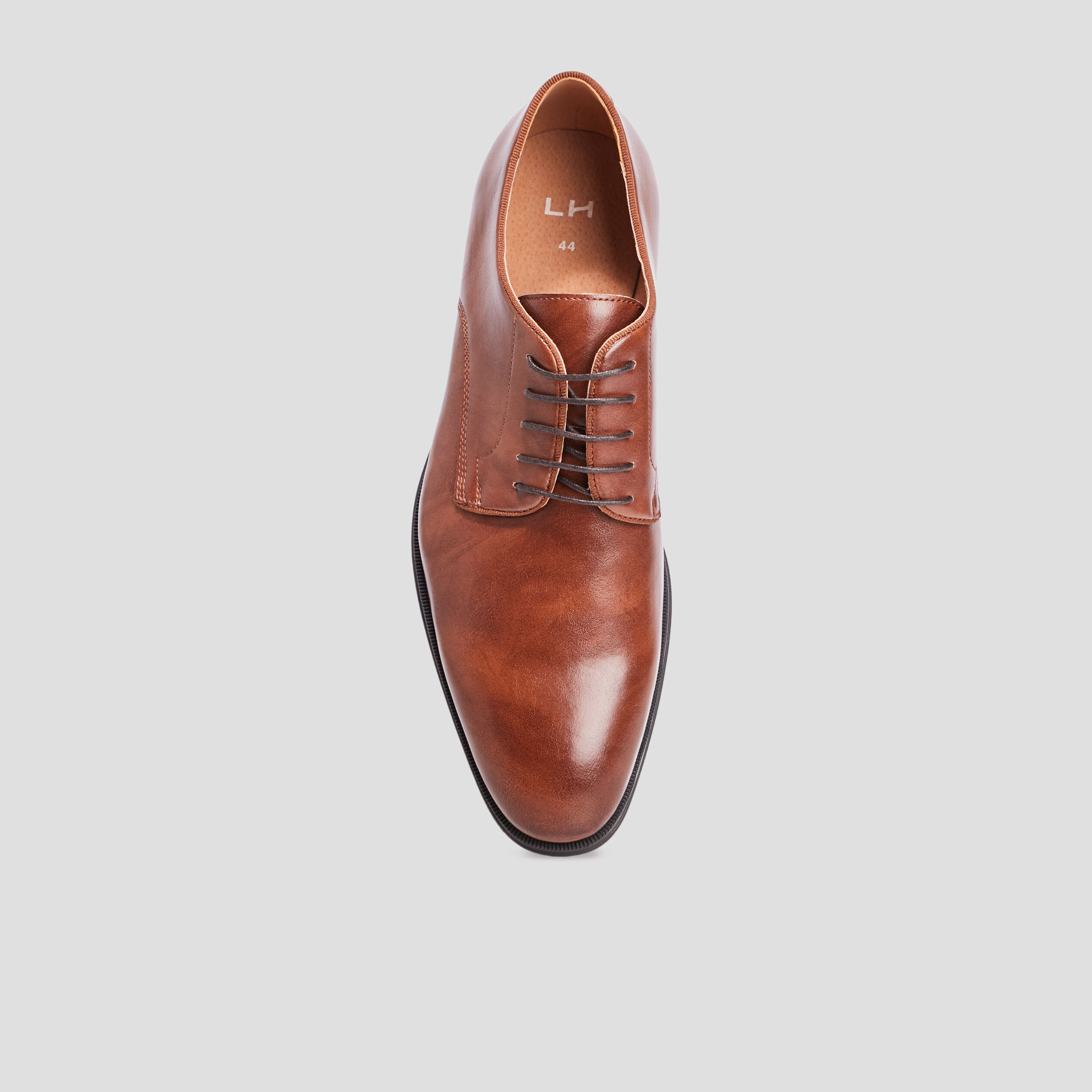 Derbies à lacets marron cognac homme | La Halle