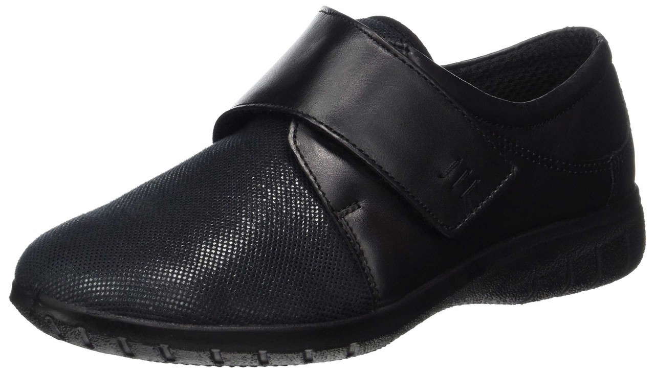 FISCHER LÖFFLER Klassische Slipper schwarz Doris