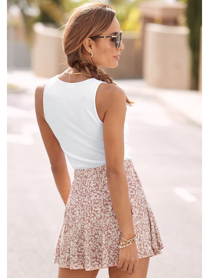 Vivance Hosenrock in mauve-creme-bedruckt günstig kaufen