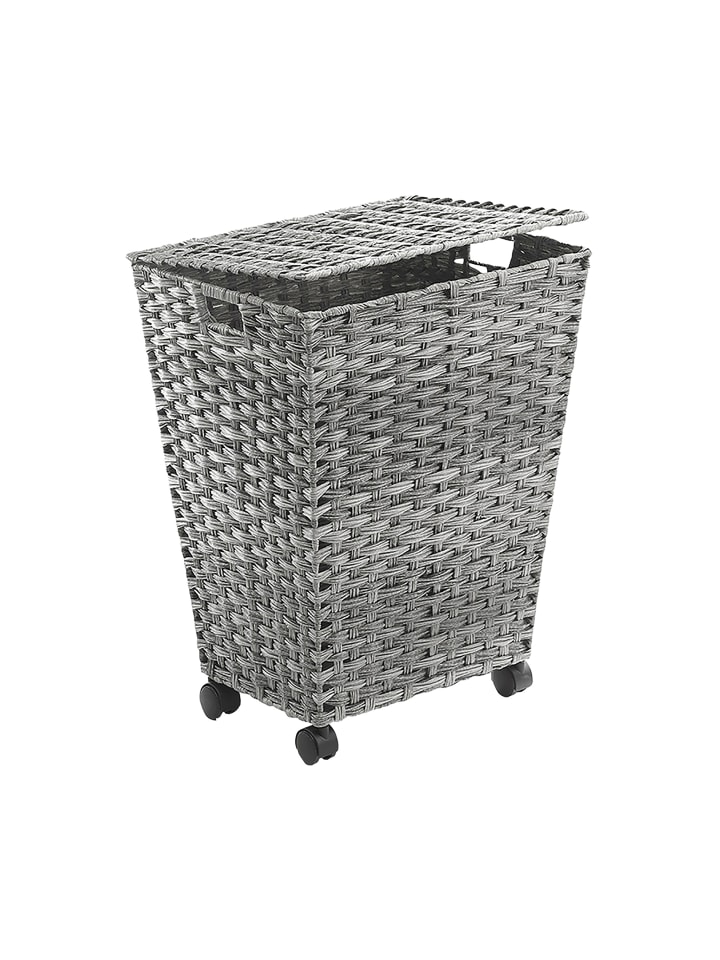 kobolo Wäschekorb WHEELEDWASHG in Grau günstig kaufen onesize