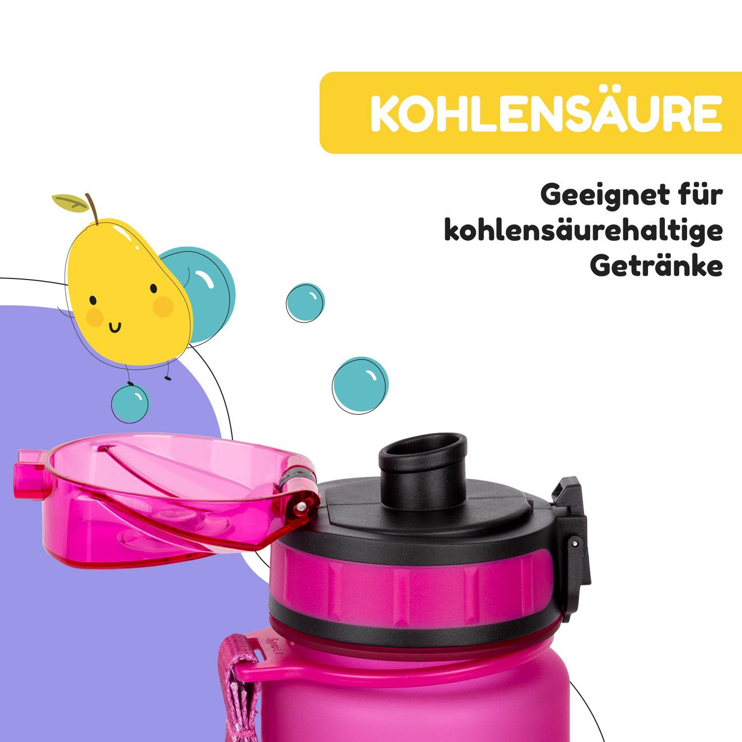 Klarstein Trinkflasche schmatzfatz Trinkflasche