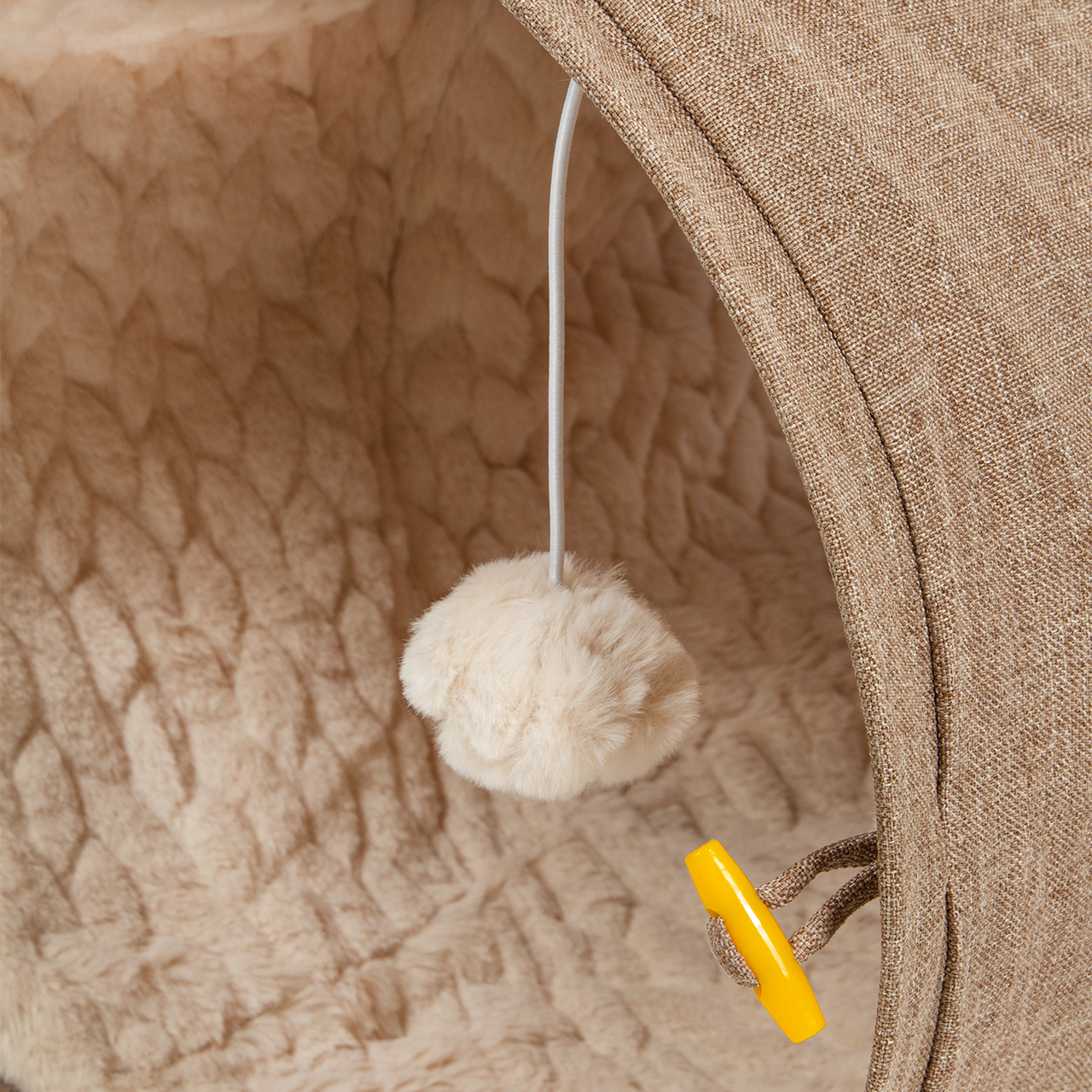 Canadian Cat Company Katzentunnel Canadian Cat Company Katzentunnel XXL mit Kuschelfell beige