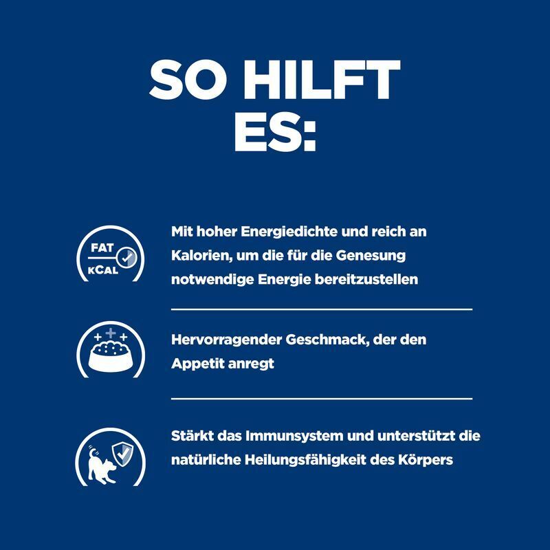 Hill's Aufbau & Rekonvaleszenz Hill's Prescription Diet Urgent Care a/d mit Huhn 24x156g