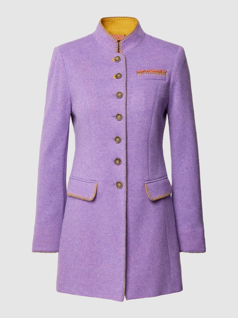Blazer mit Stehkragen in flieder