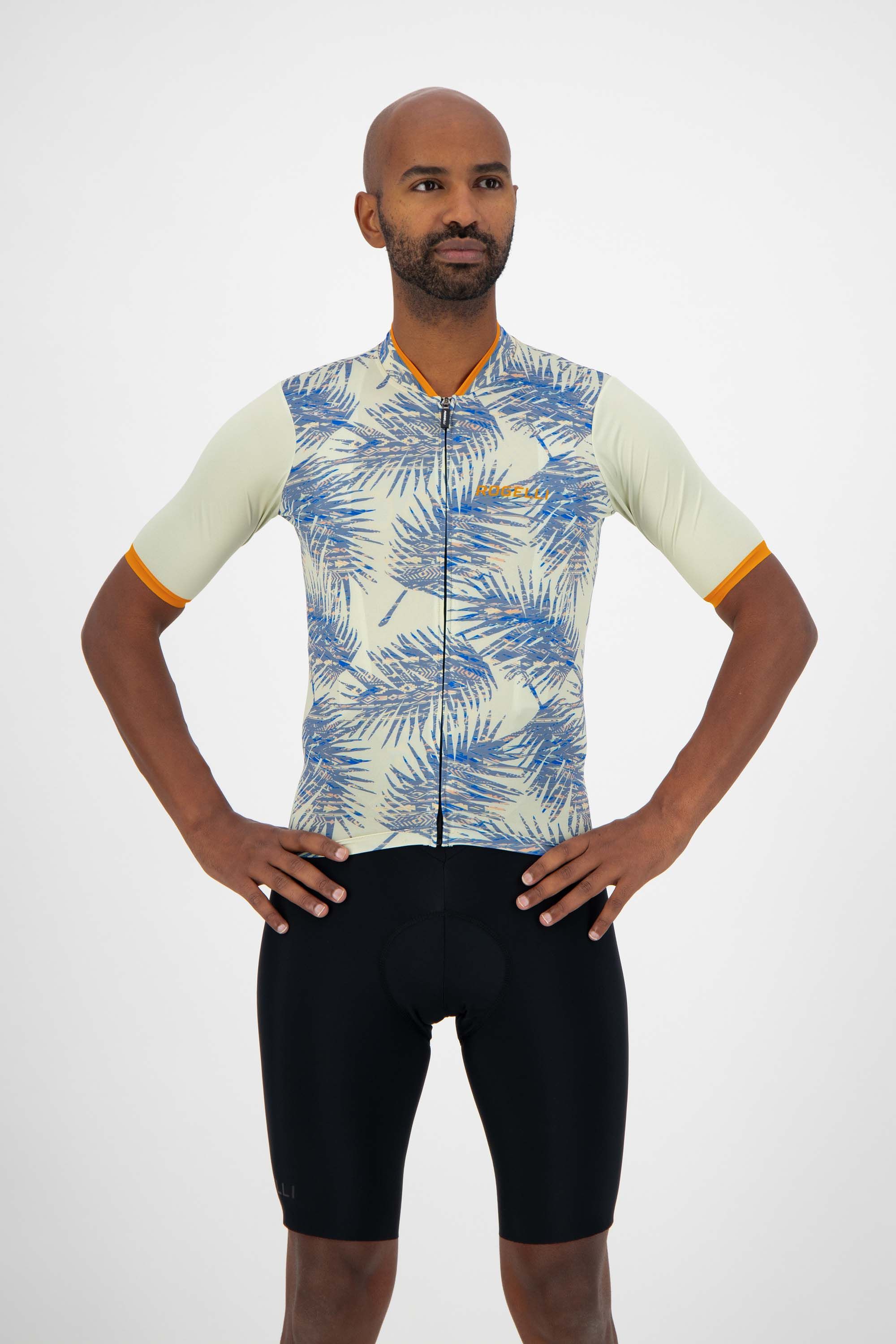 Rogelli Nature Sand/Orange Herren Radtrikot Kurzarm