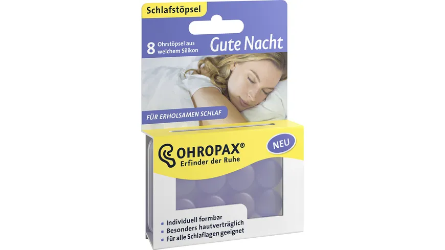Ohropax Gute Nacht Ohrtöpsel