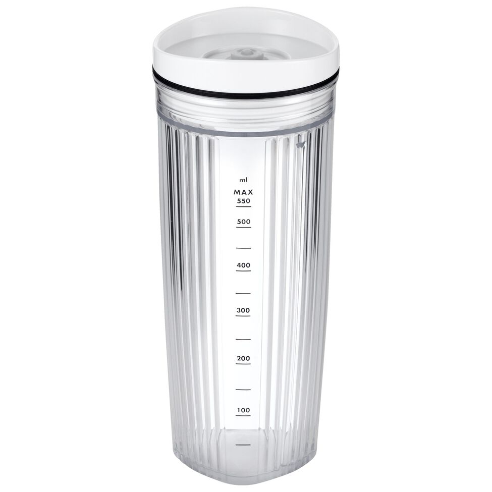 Standmixer Zubehör Set inklusive Vakuumdeckel 550 ml, Weiß