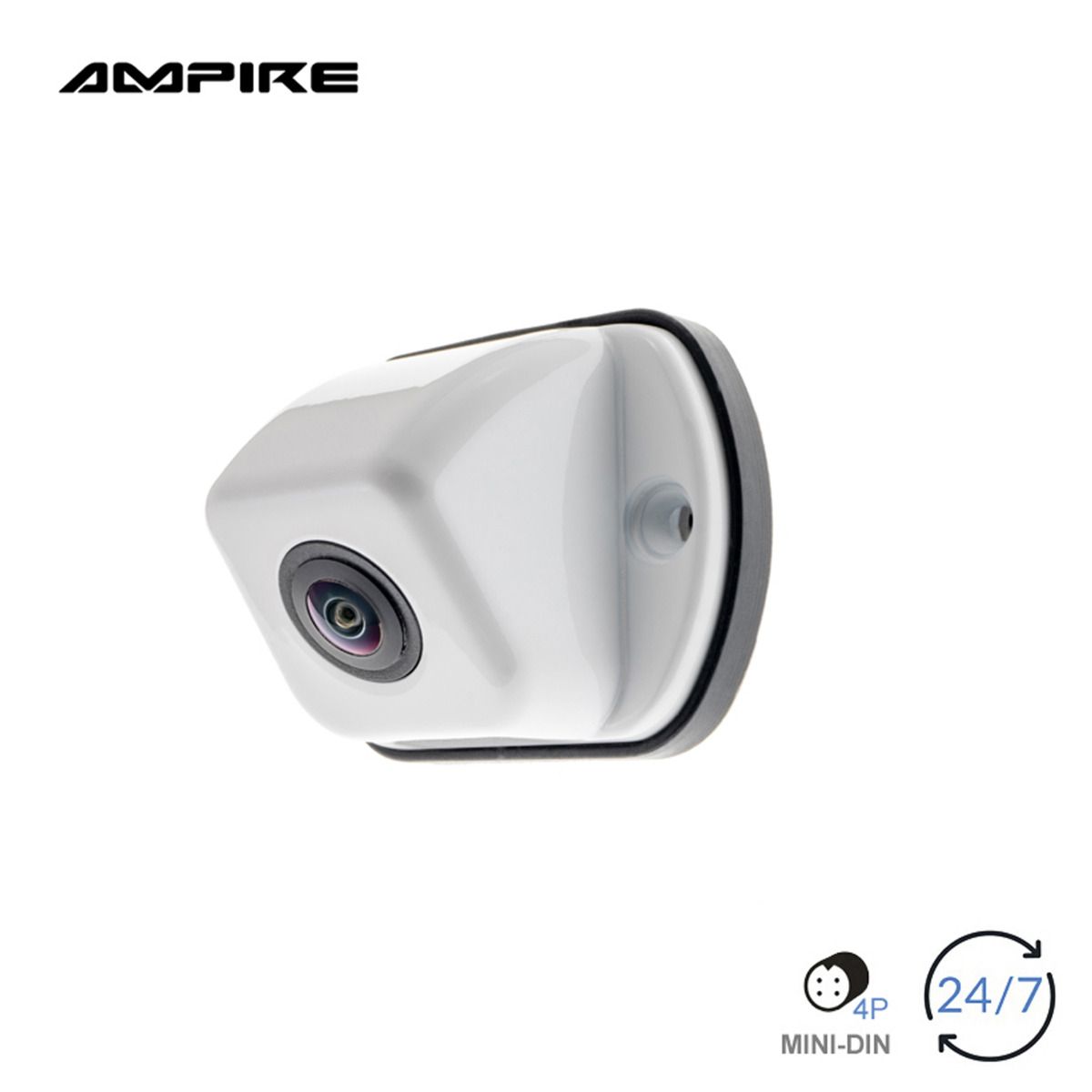 AMPIRE KV802-WHI Aufbau-Front- / Rückfahrkamera