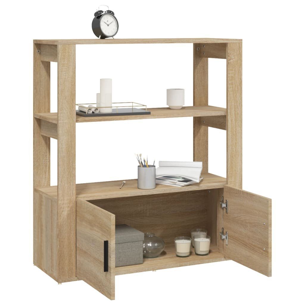 vidaXL Sideboard Sideboard Sonoma-Eiche 80x30x90 cm Holzwerkstoff (1 St)