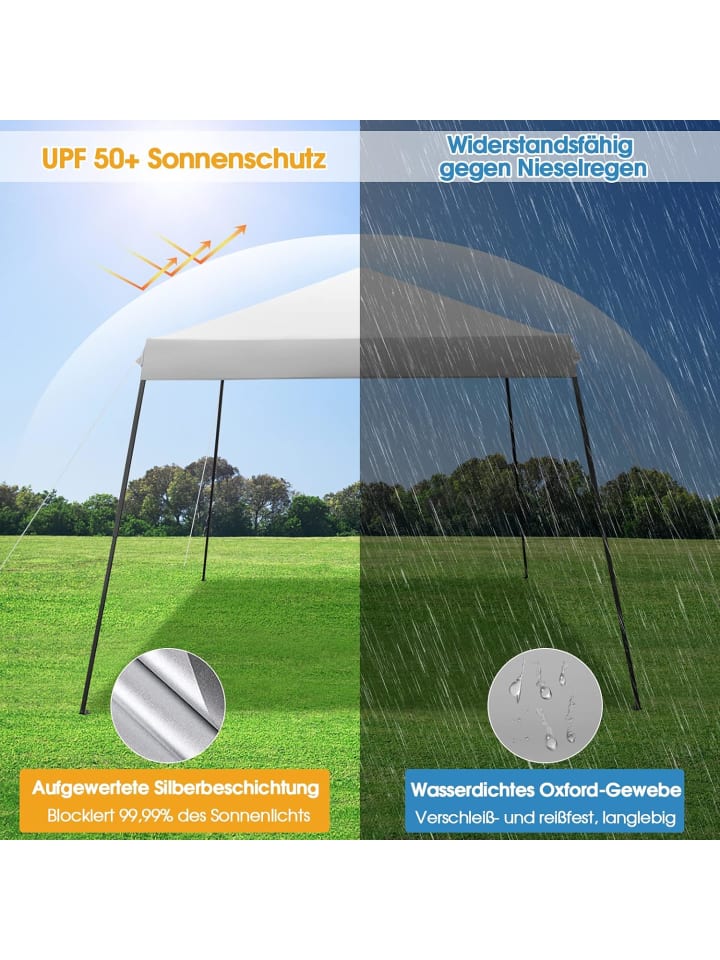 COSTWAY 3x3 m Pop Up Pavillon in Grau günstig kaufen onesize