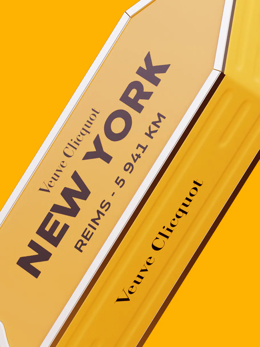 Veuve Clicquot Yellow Label Personalisierbarer City Arrow
