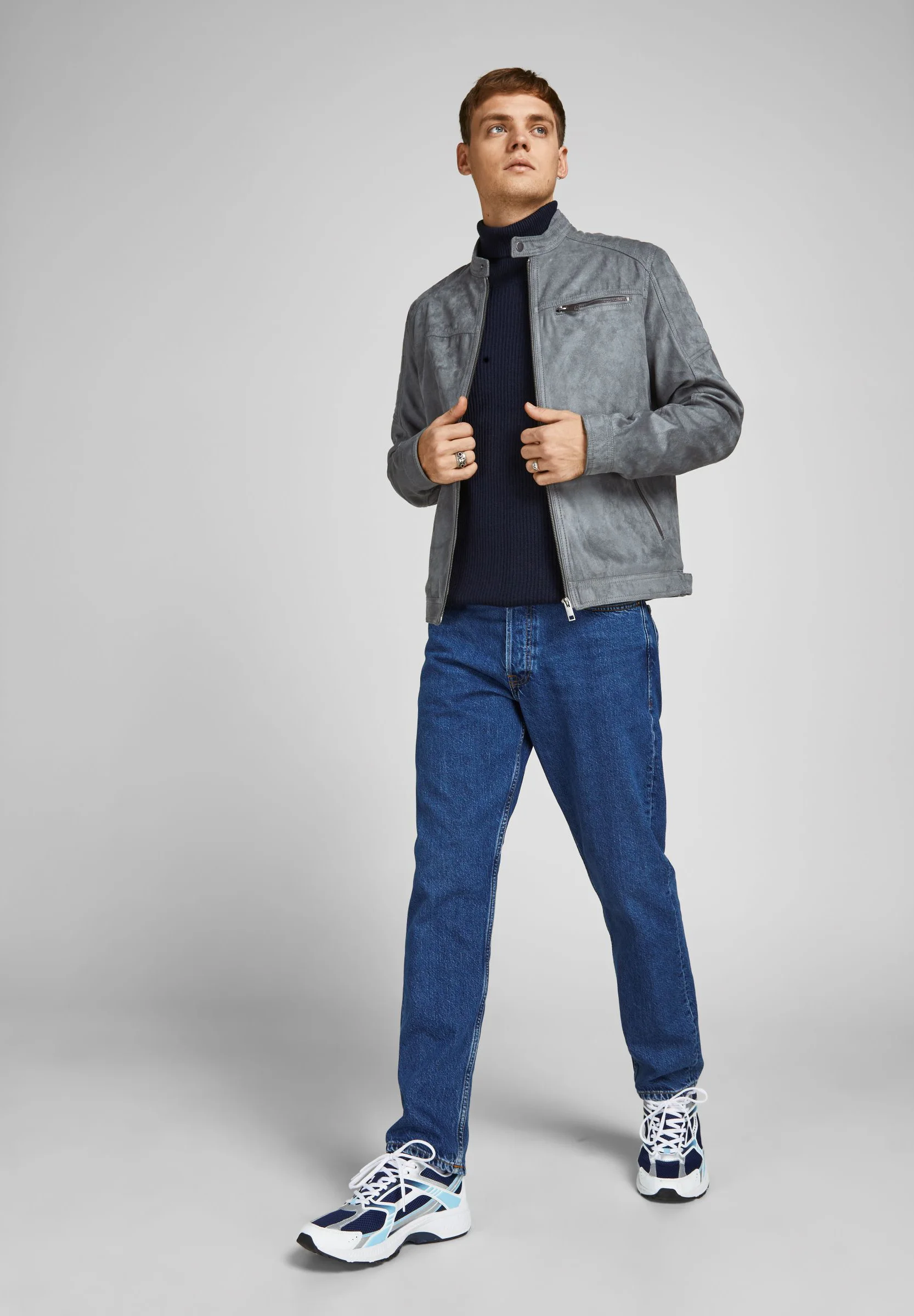Jack & Jones JJEROCKY JACKET - Chaqueta de piel sintética