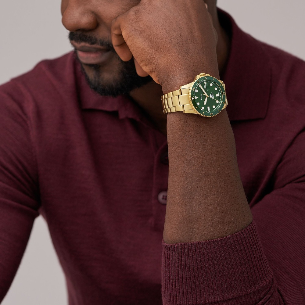 Fossil Montre pour hommes Acier inoxydable Montre