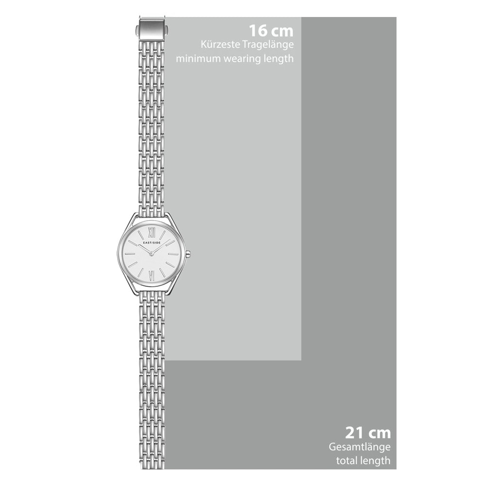 EASTSIDE Montre à quartz Edison en Argent Acier inoxydable en Argent Montre