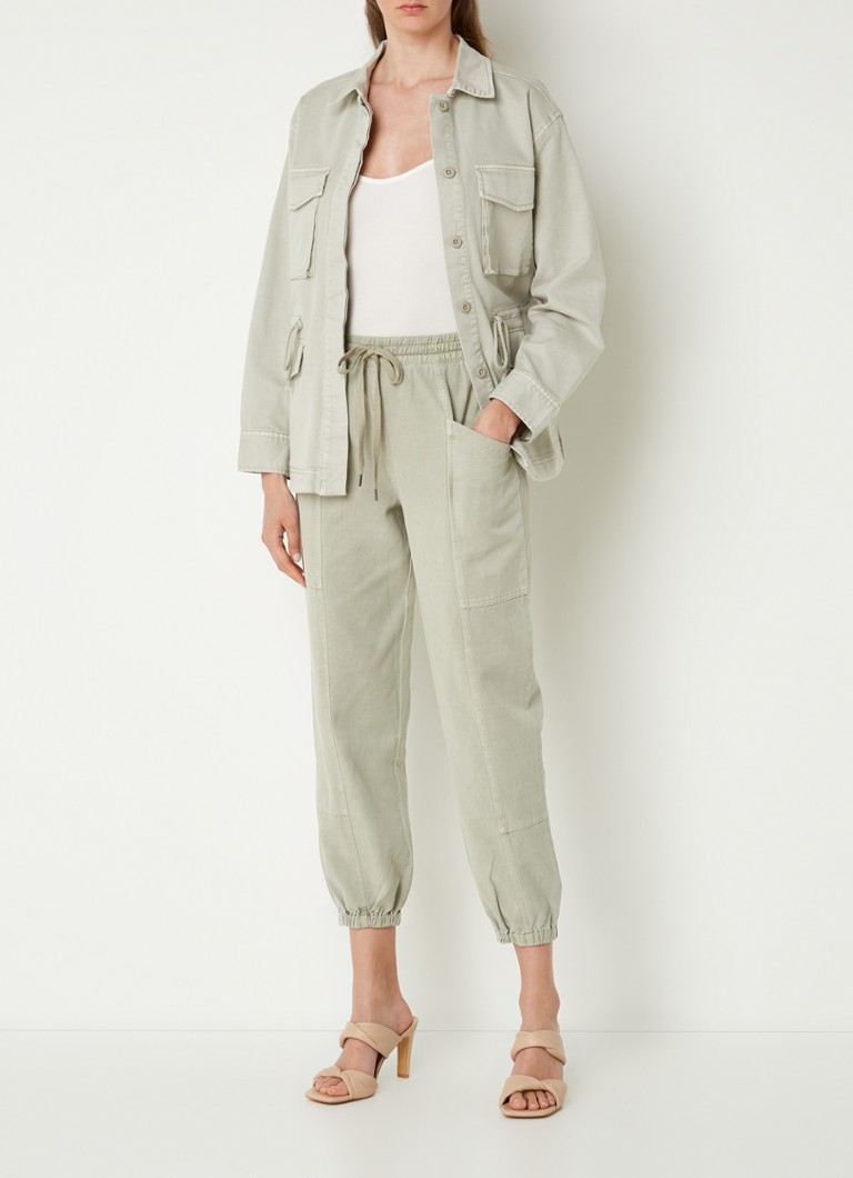 Rails  Haven high waist tapered fit cropped cargobroek in lyocellblend