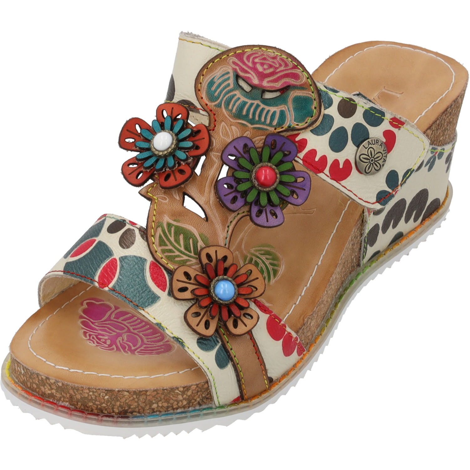 Laura Vita Bonito 224, Plateau-Pantoletten, Damen, Beige