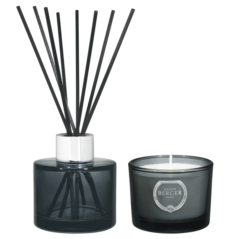 Puokščių kvepalų rinkinys VARIATION Duo Mini Bouquet ir Bougie Velours d'Orient - kvapų difuzorius, kvapioji žvakė