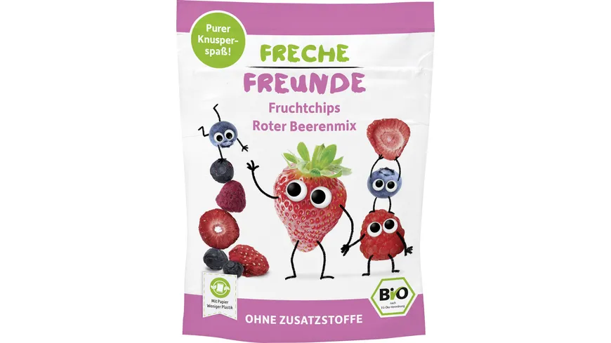 Freche Freunde Bio Roter Beerenmix Fruchtchips 10 g