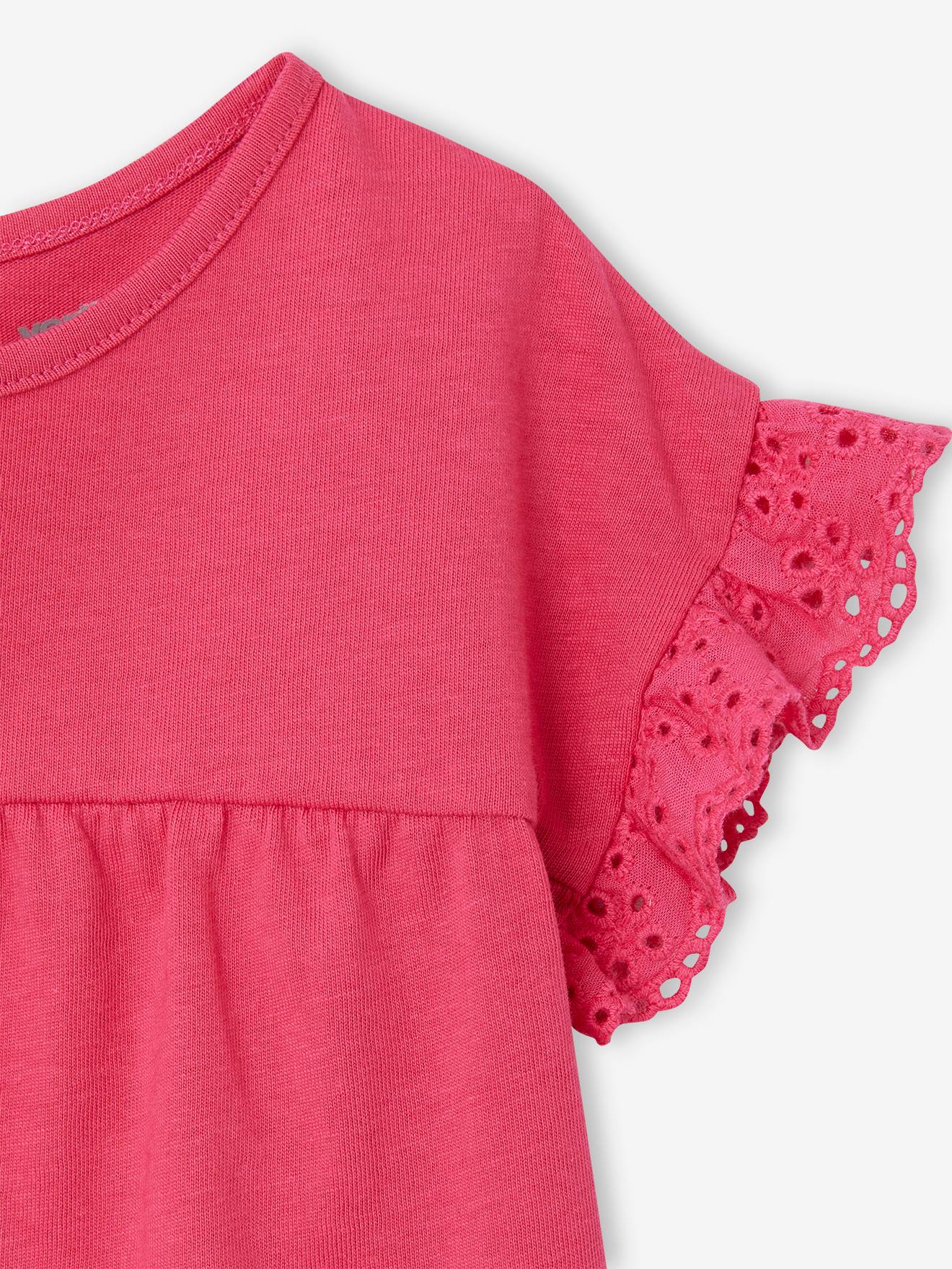 Vertbaudet Baby T-Shirt aus Bio-Baumwolle, personalisierbar - wollweiß